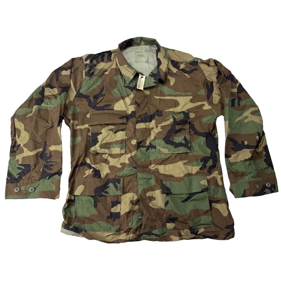 Military Issue Other - NWT US Military Woodland BDU Combat Shirt Large-Regular Ripstop Jacket